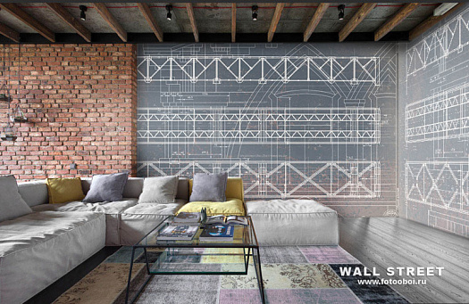 Фотообои в интерьере артикул Induction 28, INDUCTION, Wall street Фотообои в интерьере артикул Induction 28, INDUCTION, Wall street