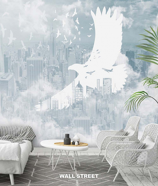 Фотообои в интерьере артикул Urban 23, URBAN, Wall street
